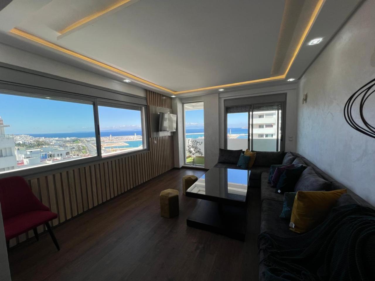 Vue Panoramique Sur La Mer-Centre Ville-Moderne Tanger Extérieur photo