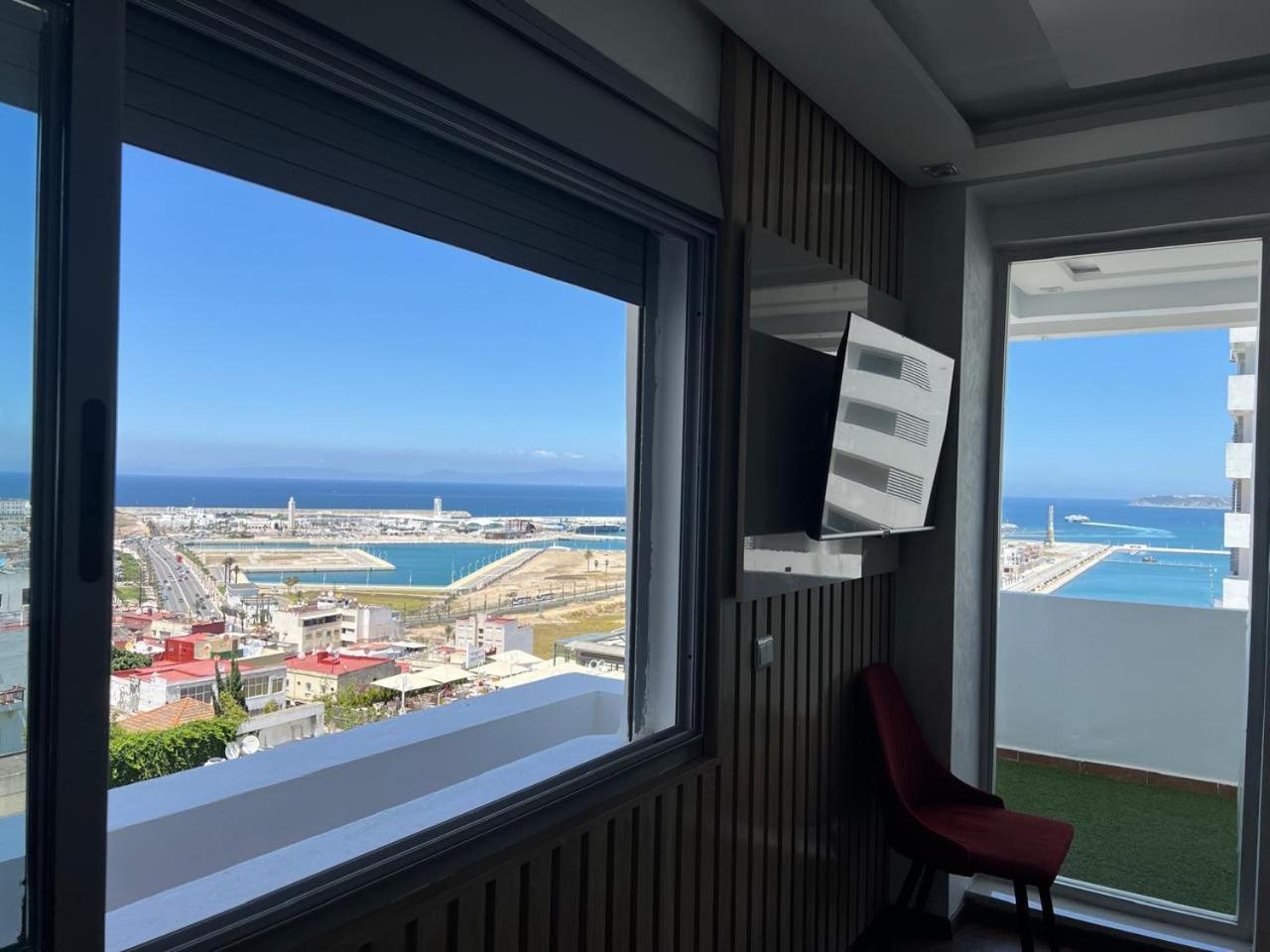 Vue Panoramique Sur La Mer-Centre Ville-Moderne Tanger Extérieur photo